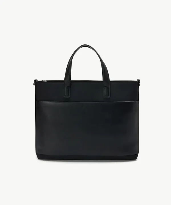 FAUX LEATHER 브리프케이스_블랙