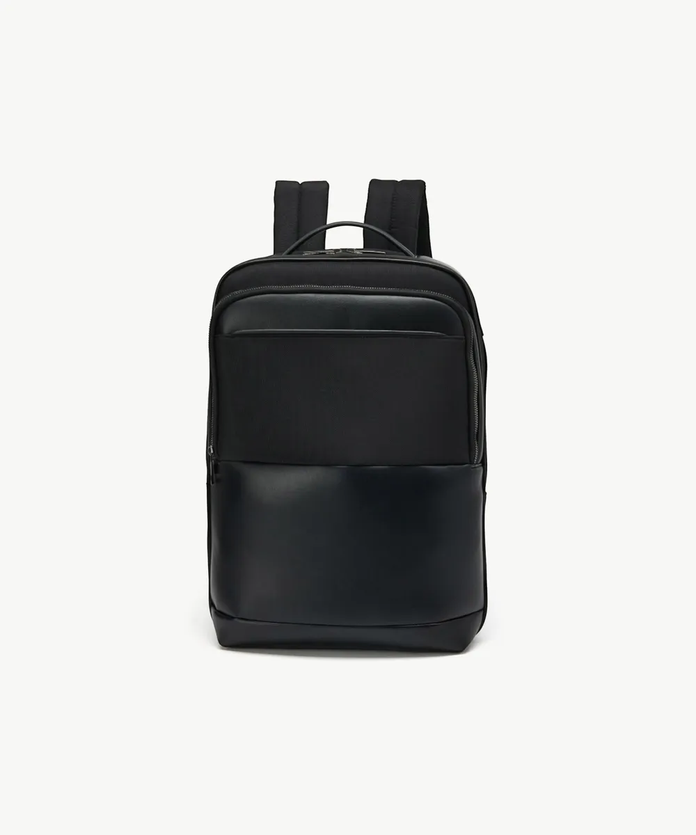 FAUX LEATHER 백팩_블랙
