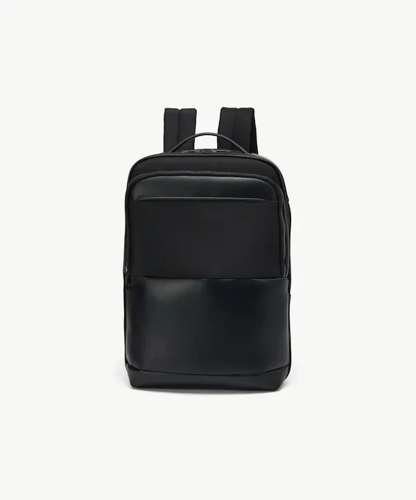FAUX LEATHER 백팩_블랙