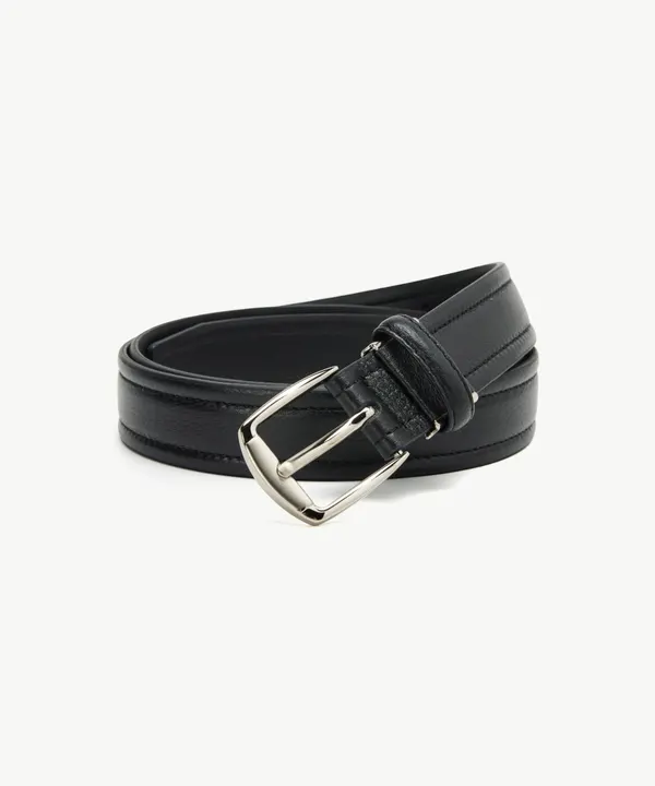 [BLACK LABEL] 스티치 비죠 벨트_블랙