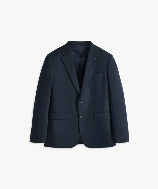엑스트라파인 울 30% 브러시드 수트 자켓_네이비 스트라이프 (클래식핏)