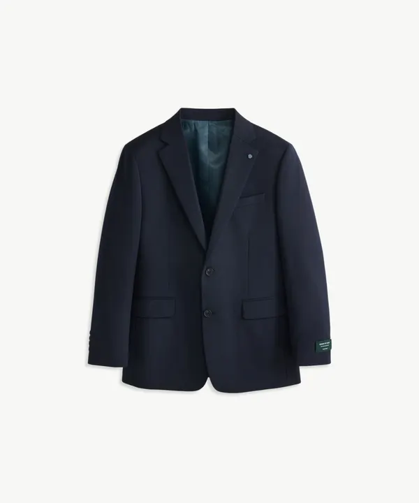 (10年 SUIT) 울혼방 사방스판 수트 자켓_네이비 (컴포트핏)